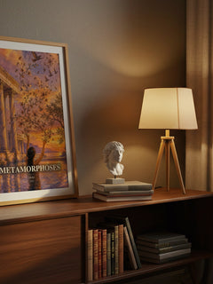 Metamorphoses watercolour print on bookshelf – Ovid fan gift