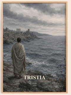 Tristia watercolour book poster by Ovid – framed literary art print