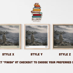 Tristia literary print in frame leaning in hallway – poetry wall art