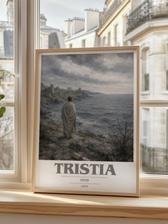 Tristia book cover poster colour and style options – Ovid book art