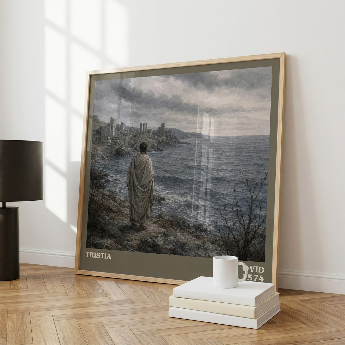 Tristia literary print framed by window – literary home decor