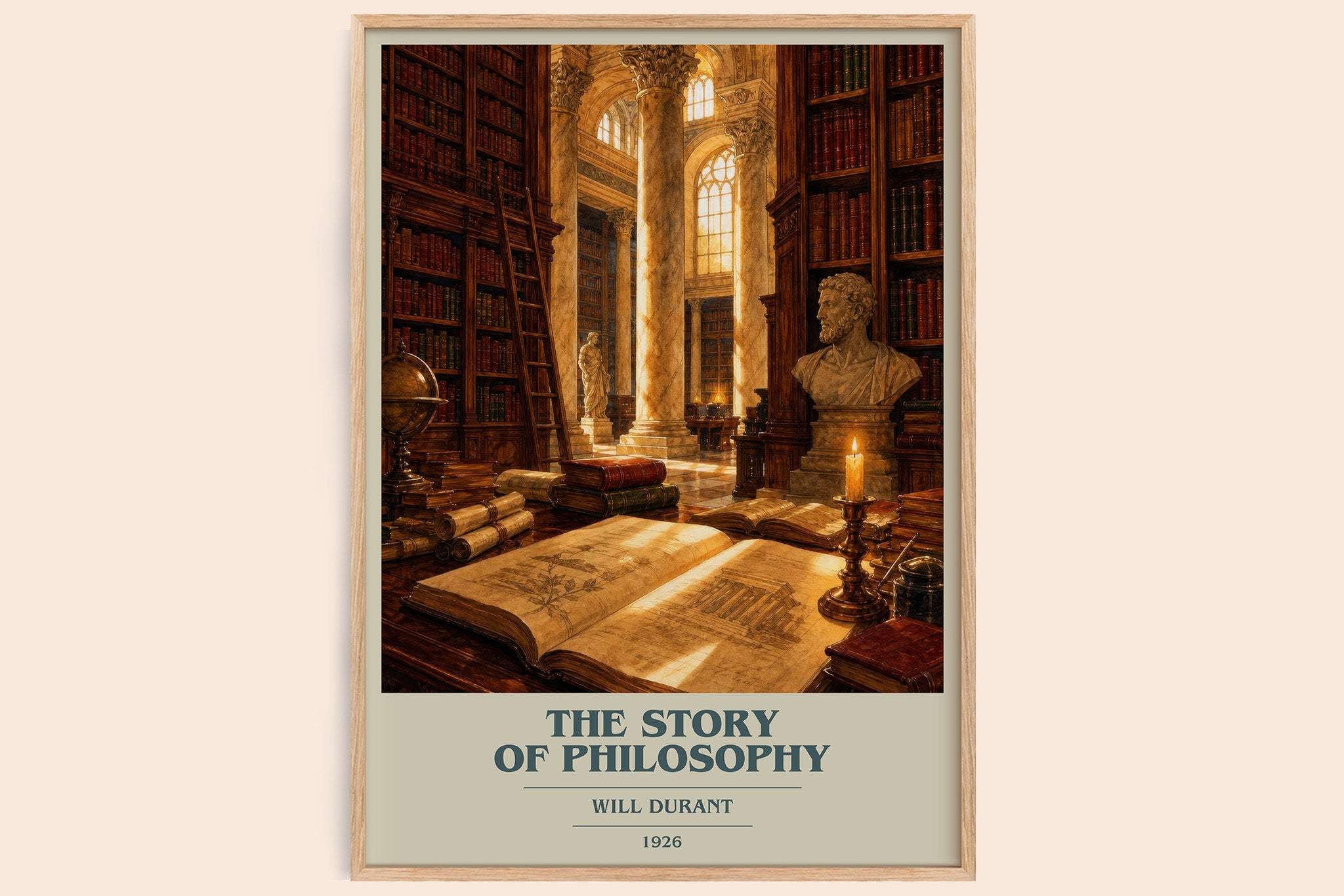 The Story of Philosophy Book Cover Poster by Will Durant