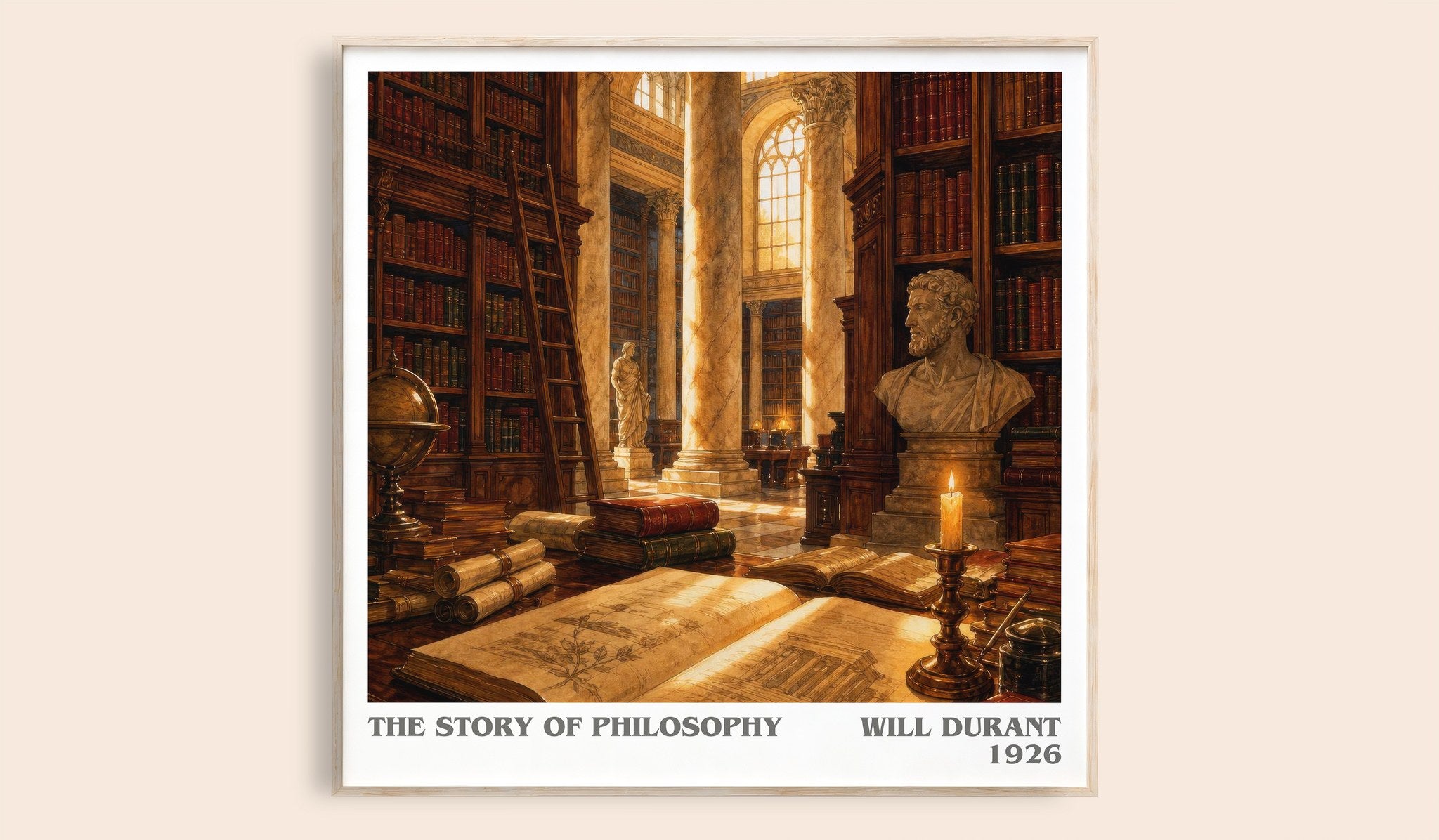 The Story of Philosophy Literary Art Print by Will Durant