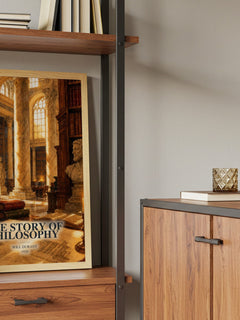 The Story of Philosophy book watercolour illustration paper finish options – matte satin gloss