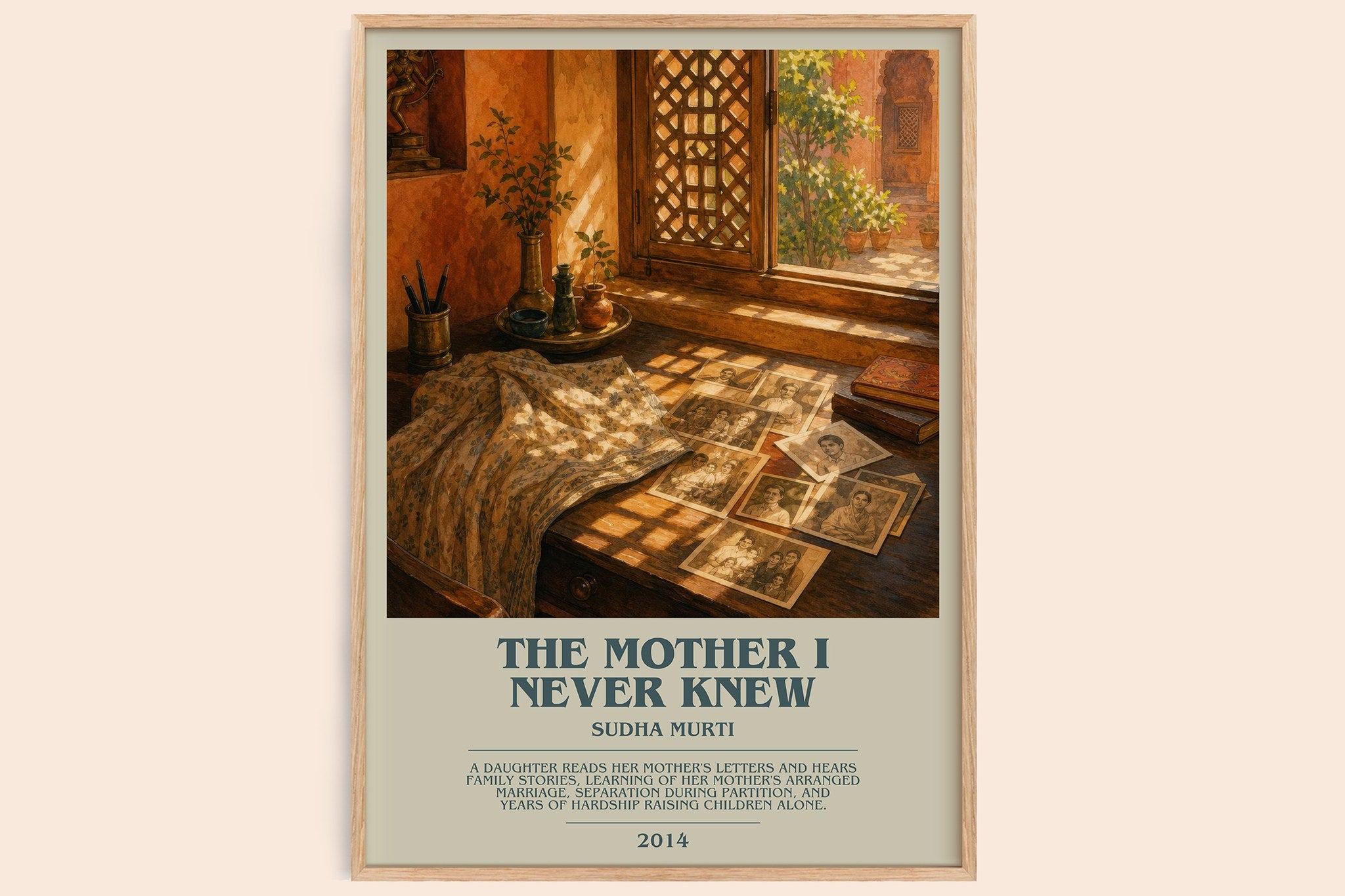 The Mother I Never Knew Bookish Wall Art by Sudha Murti