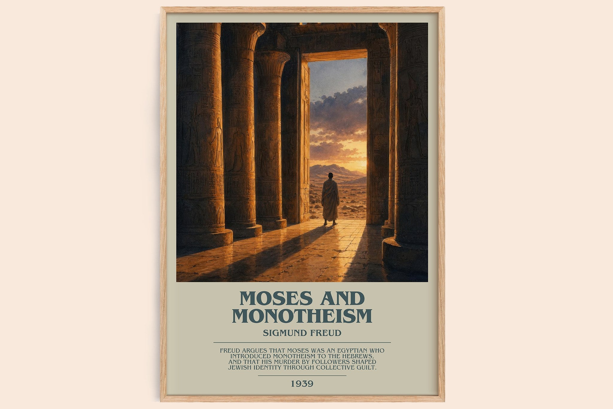 Moses and monotheism Bookish Wall Art by Sigmund Freud