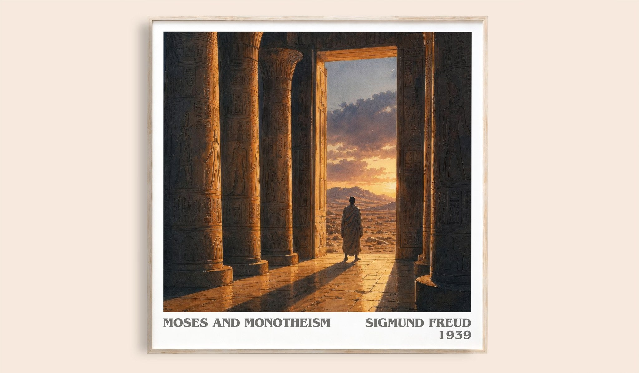 Moses and monotheism Literary Art Print by Sigmund Freud