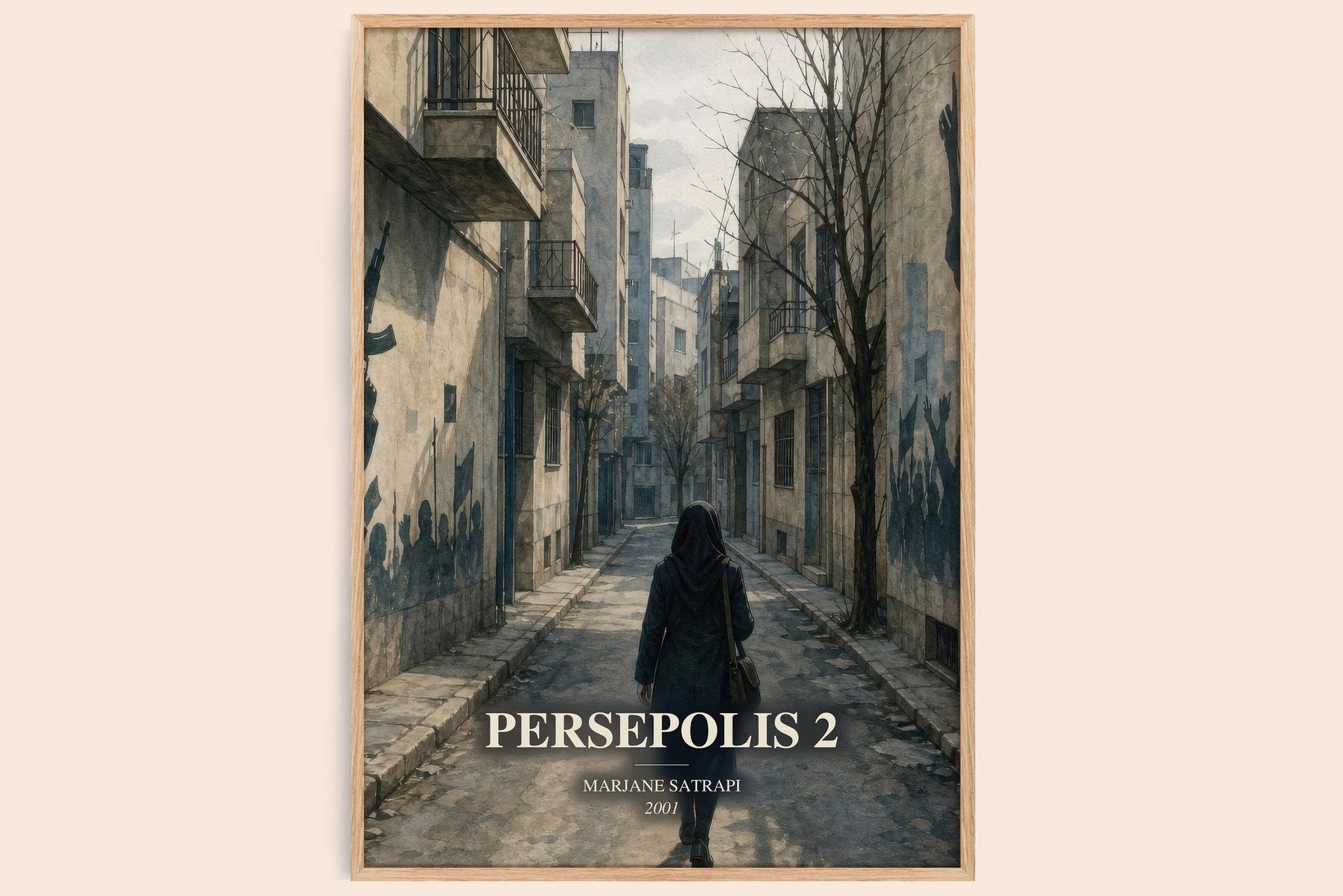 Persepolis 2 Book Watercolour Illustration by Marjane Satrapi