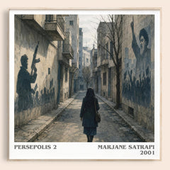 Persepolis 2 literary book poster by Marjane Satrapi – framed literary art print
