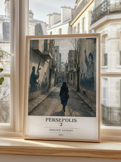 Persepolis 2 book cover poster colour and style options – Marjane Satrapi book art