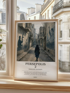 Persepolis 2 bookish poster colour and style options – Marjane Satrapi book art