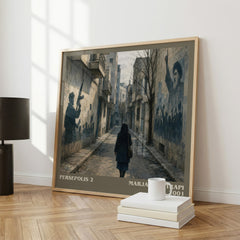 Persepolis 2 literary print framed by window – literary home decor