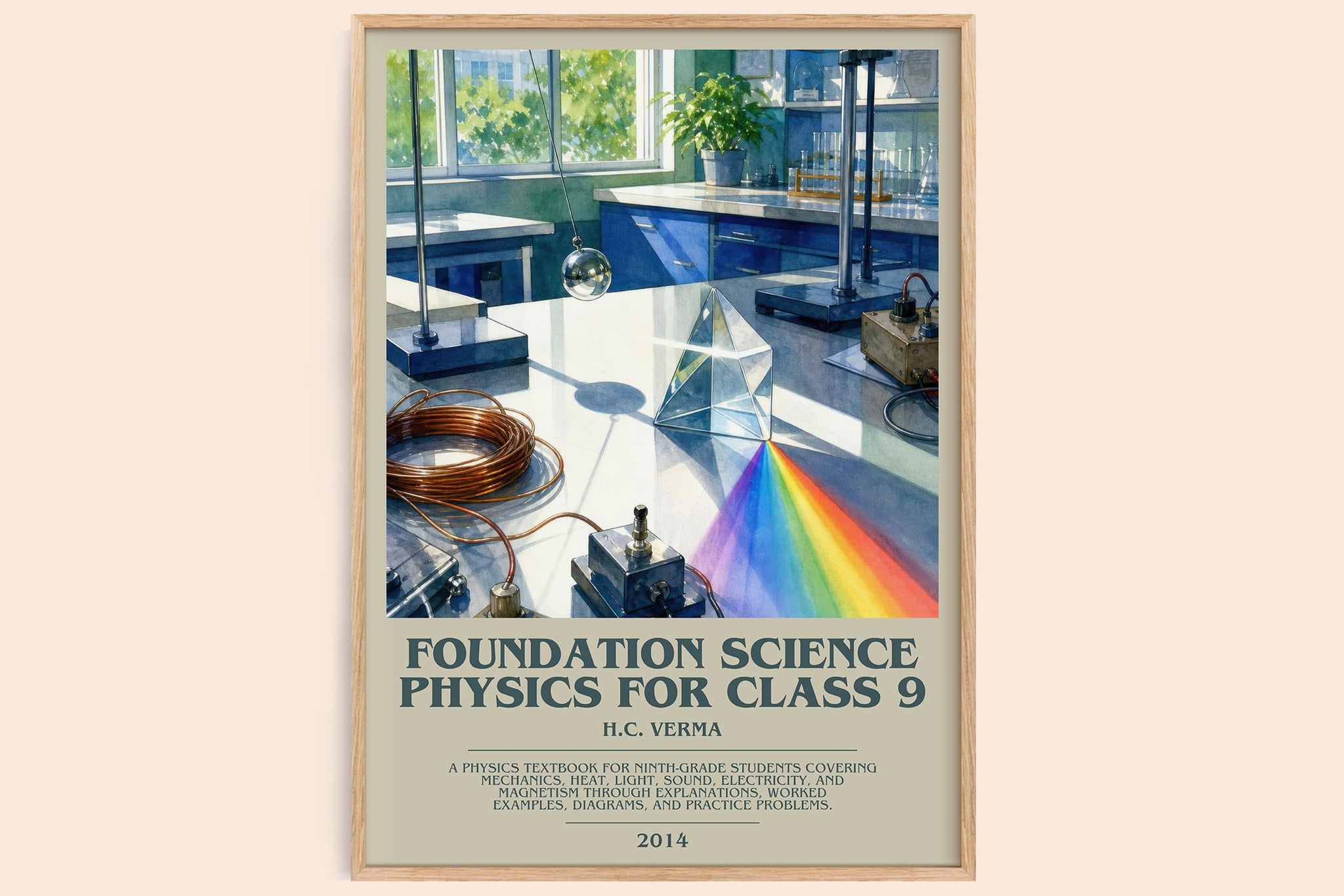 Foundation Science Physics for Class 9 Bookish Wall Art by H.C. Verma