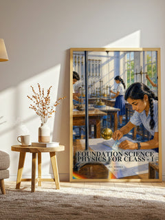 Foundation Science Physics for Class - 1 watercolour print in frame leaning in hallway – __new__:educational wall art