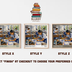 Foundation Science Physics for Class - 1 literary print in frame leaning in hallway – __new__:educational wall art