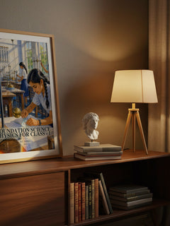 Foundation Science Physics for Class - 1 watercolour print on bookshelf – H.C. Verma fan gift