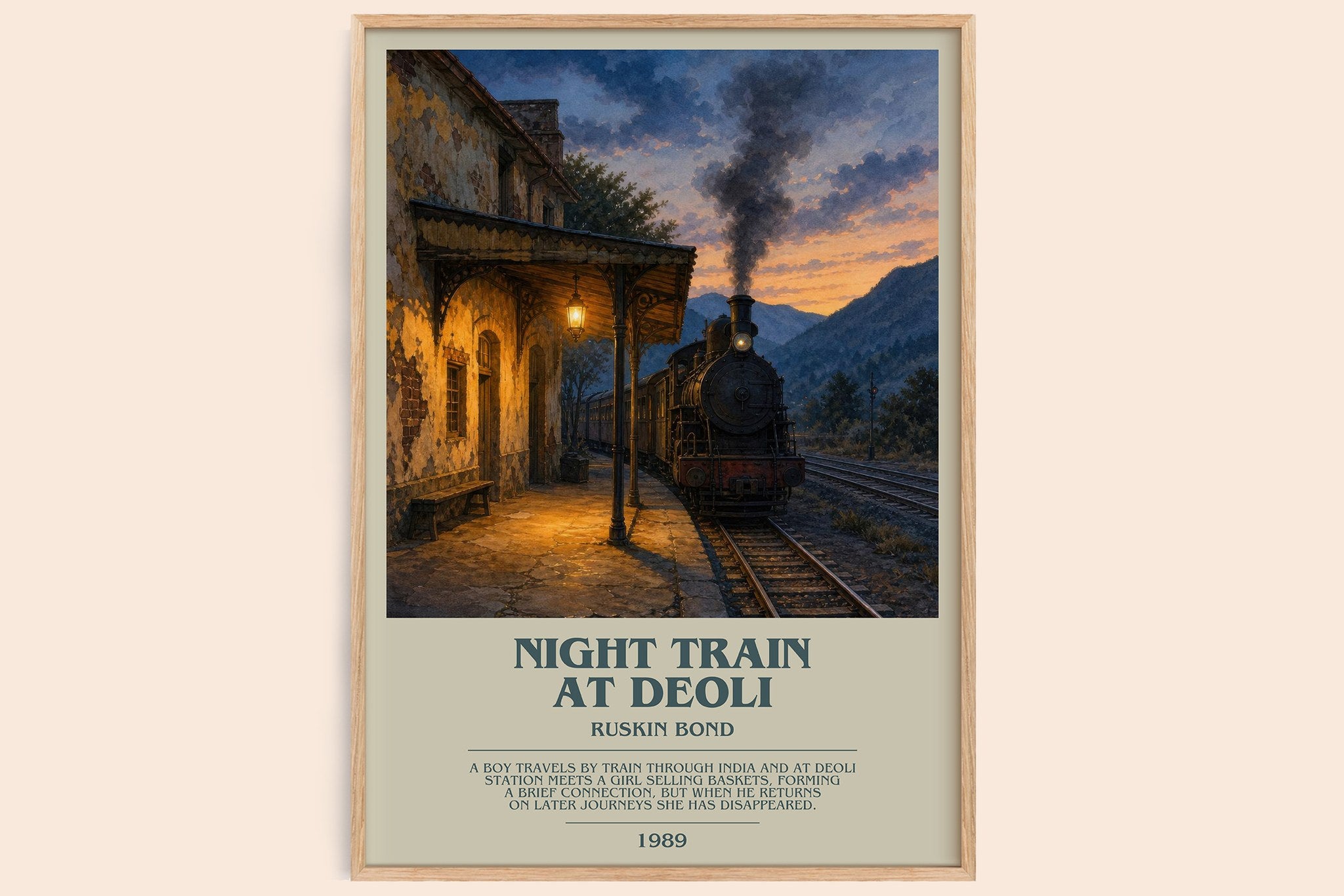 Night Train at Deoli Bookish Wall Art by Ruskin Bond