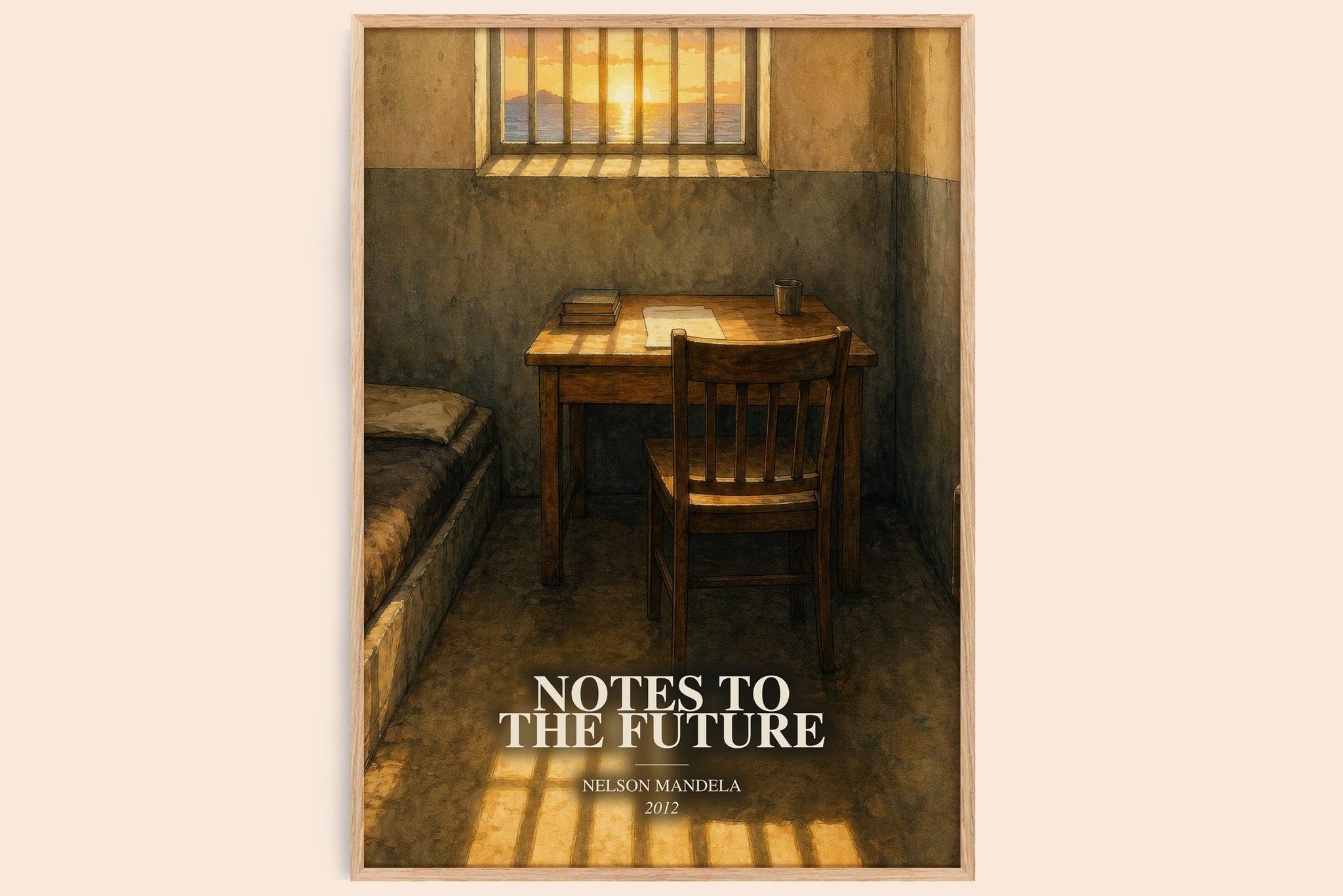 Notes to the future Book Watercolour Illustration by Nelson Mandela