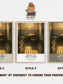 Notes to the future book cover print in frame leaning in hallway – memoir wall art
