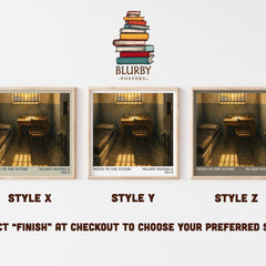 Notes to the future literary print in frame leaning in hallway – memoir wall art
