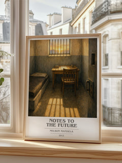 Notes to the future book cover poster colour and style options – Nelson Mandela book art