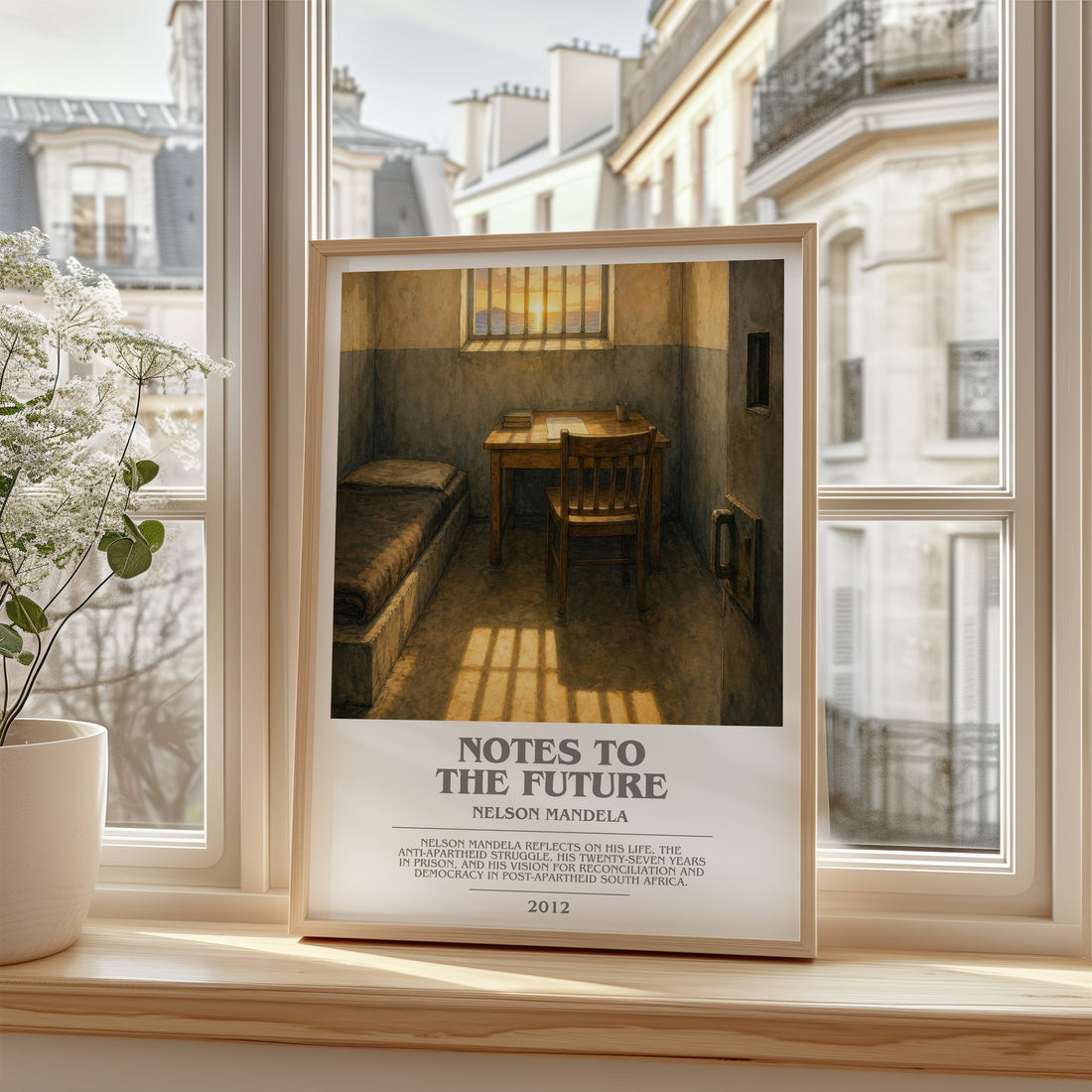 Notes to the future bookish poster colour and style options – Nelson Mandela book art