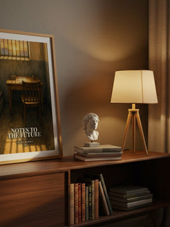Notes to the future watercolour print on bookshelf – Nelson Mandela fan gift
