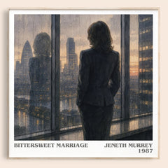 Bittersweet Marriage literary book poster by Jeneth Murrey – framed literary art print