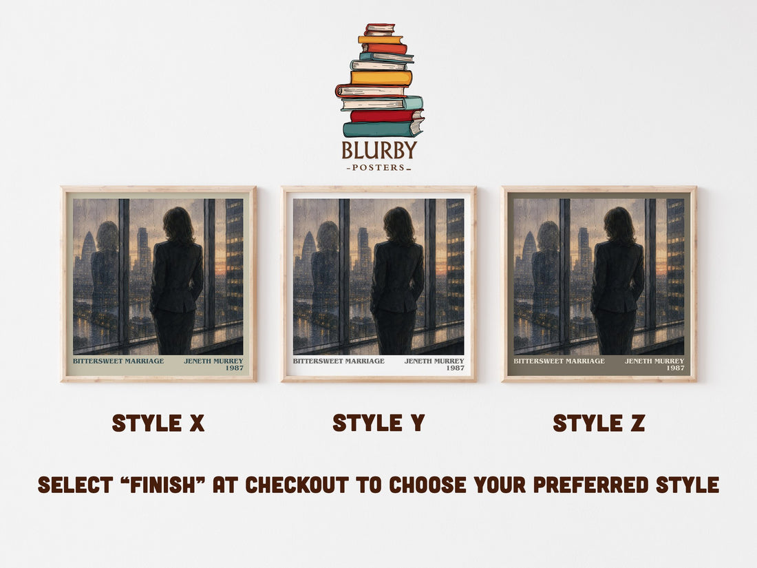 Bittersweet Marriage literary print in frame leaning in hallway – romance wall art (mockup)