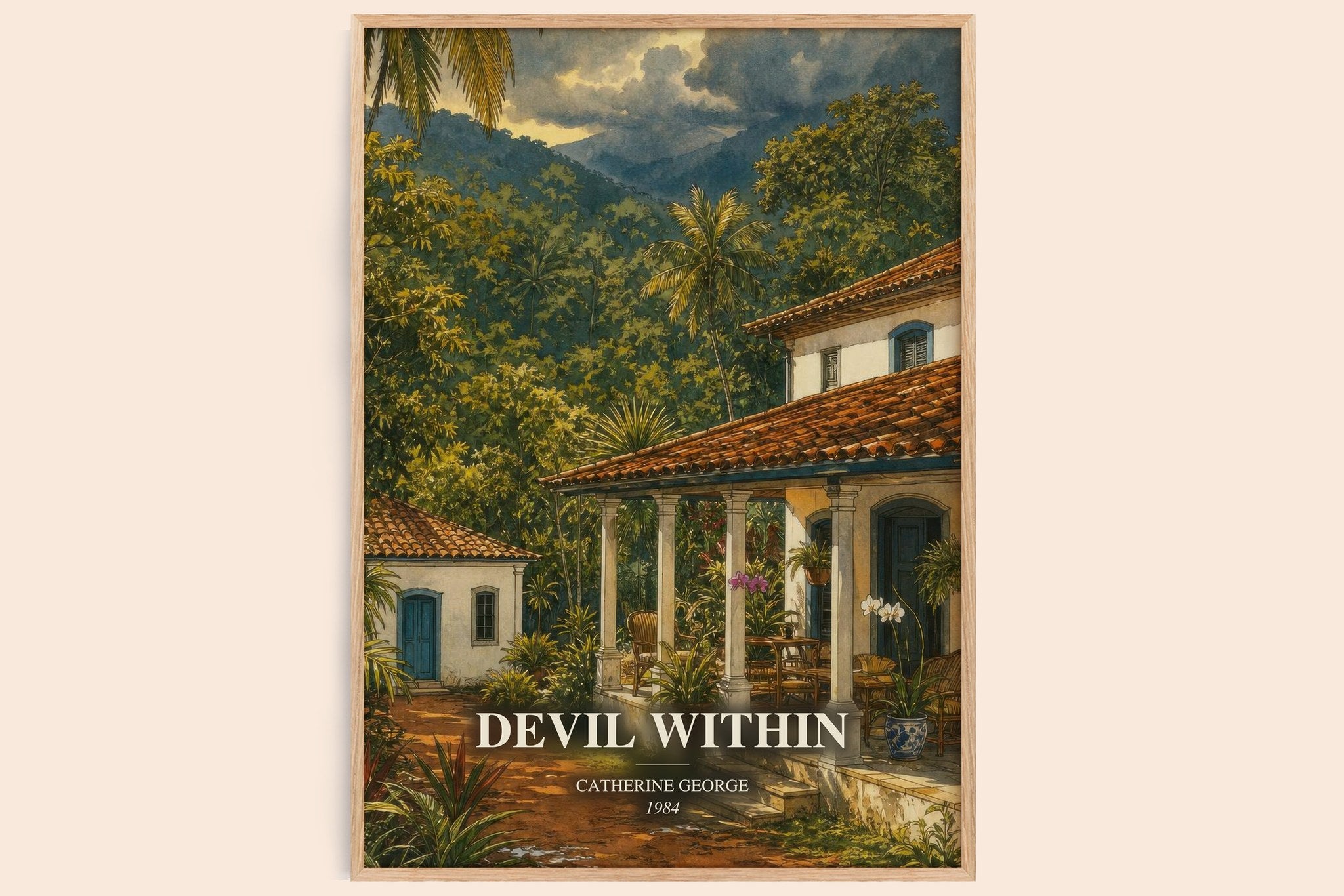 Devil Within Book Watercolour Illustration by Catherine George