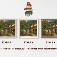 Devil Within literary print in frame leaning in hallway – romance wall art