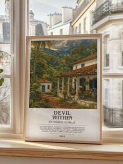 Devil Within bookish poster colour and style options – Catherine George book art