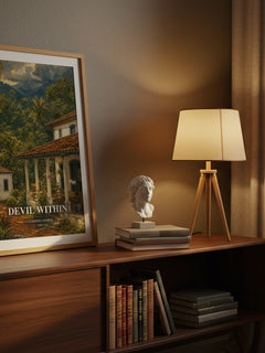 Devil Within watercolour print on bookshelf – Catherine George fan gift