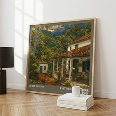 Devil Within literary print framed by window – literary home decor