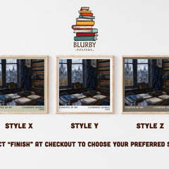 Evidence of Sin literary print in frame leaning in hallway – romance wall art