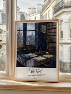 Evidence of Sin book cover poster colour and style options – Catherine George book art