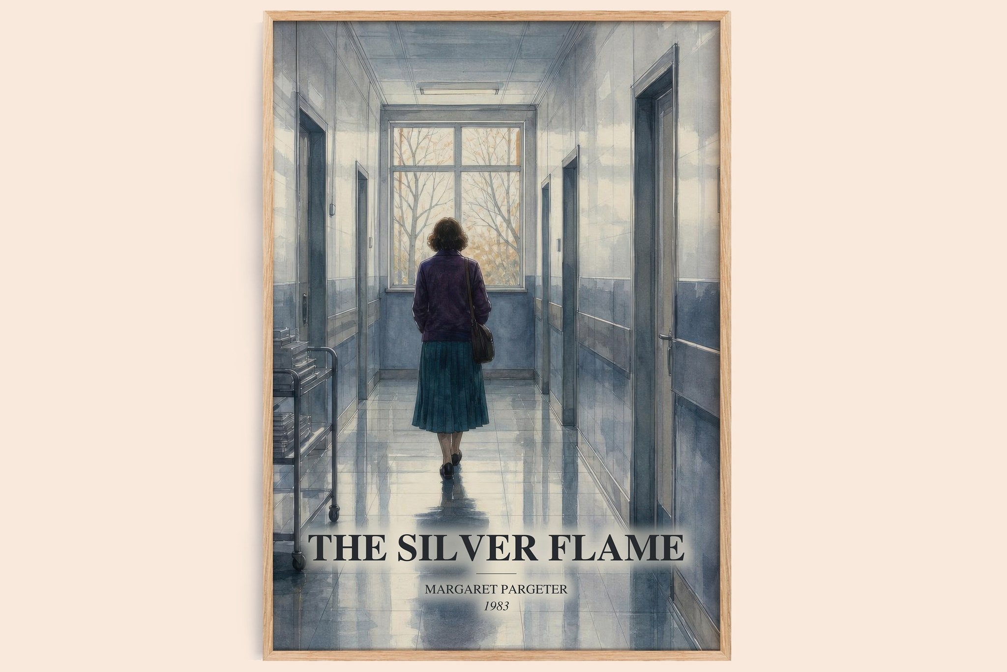 The silver flame Book Watercolour Illustration by Margaret Pargeter