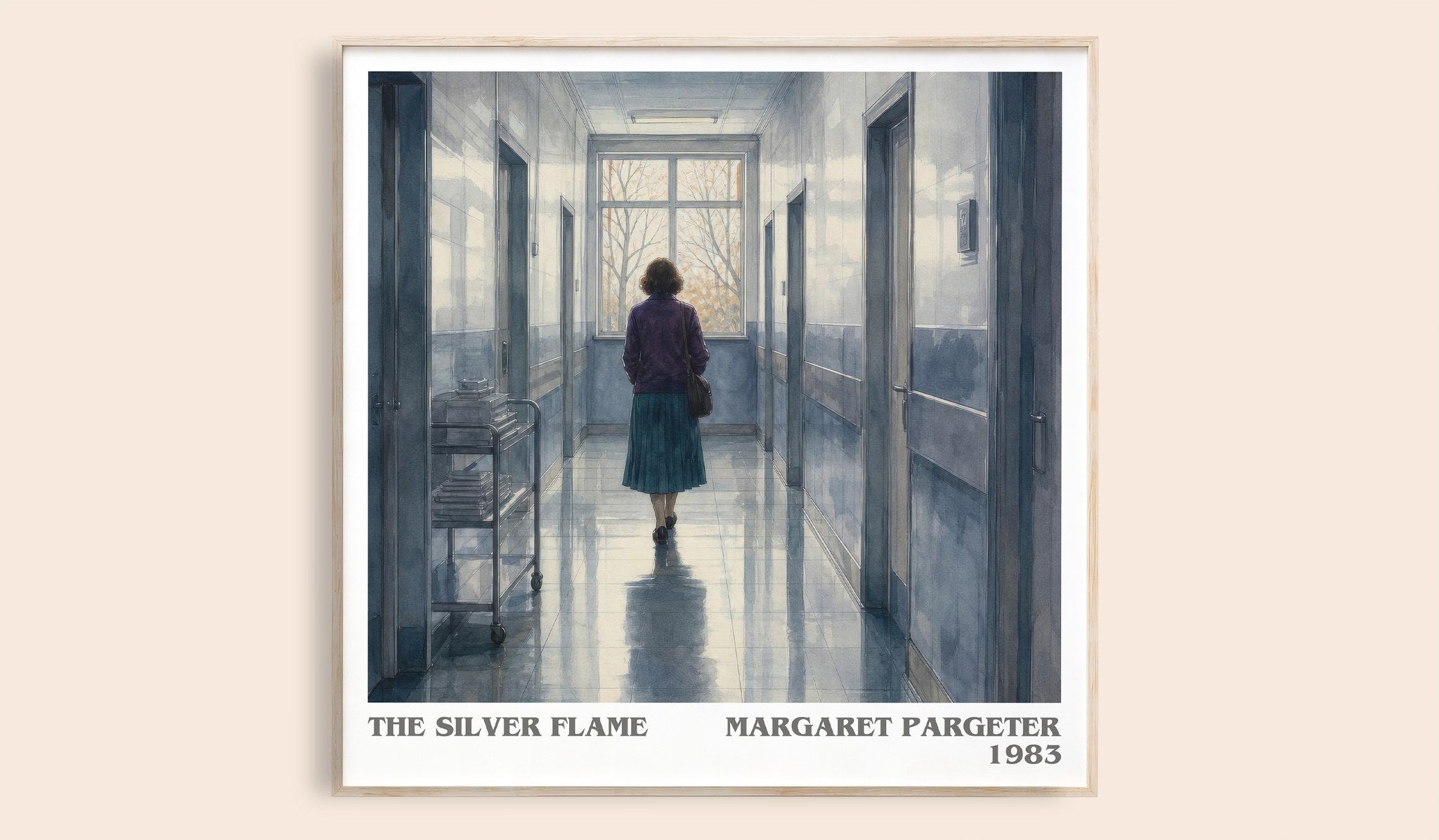 The silver flame Literary Art Print by Margaret Pargeter