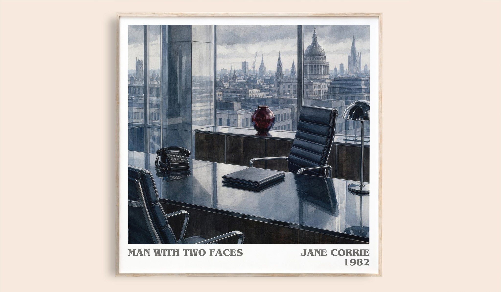 Man with two faces Literary Art Print by Jane Corrie