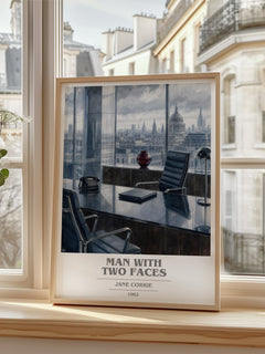 Man with two faces book cover poster colour and style options – Jane Corrie book art