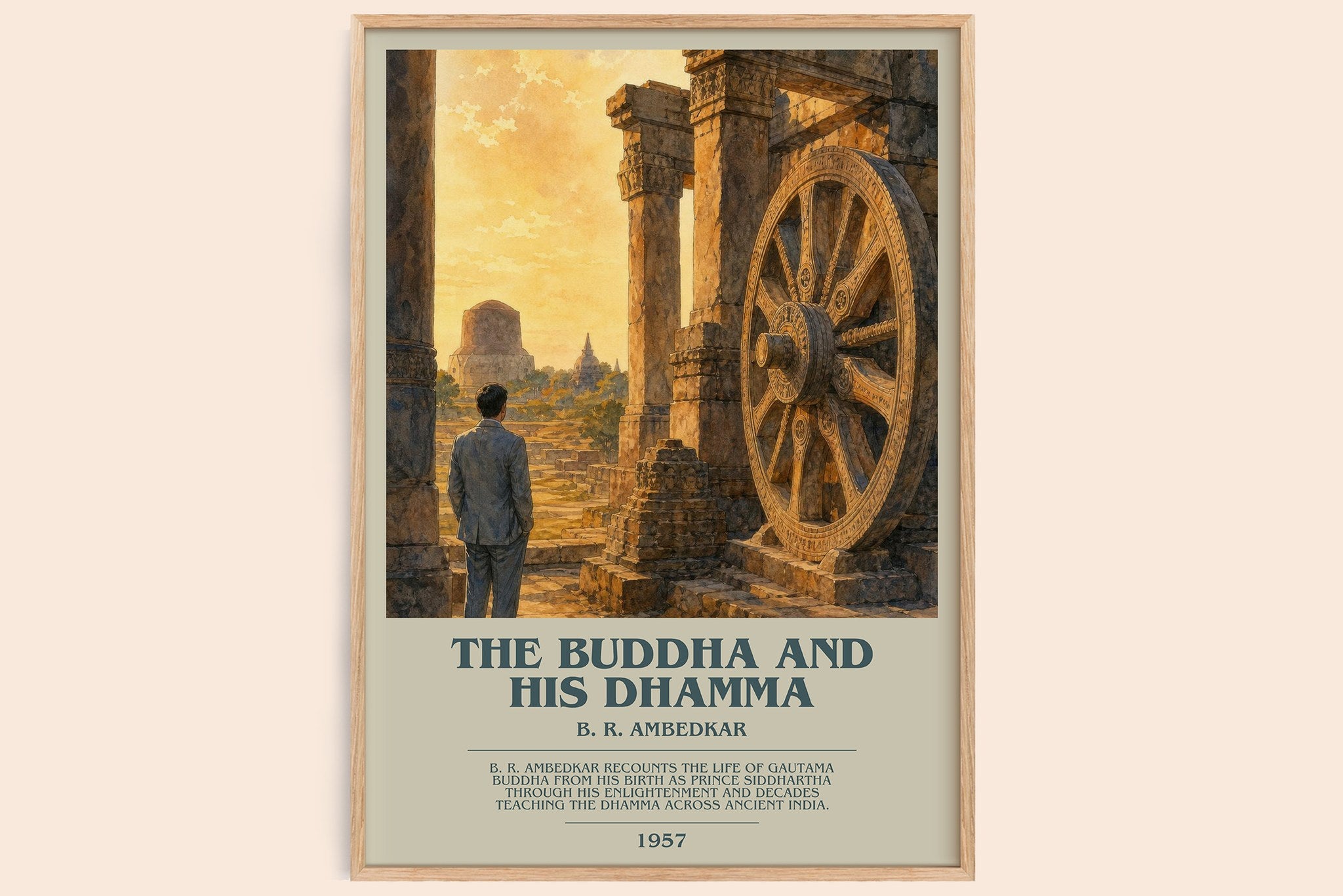 The Buddha and his Dhamma Bookish Wall Art by B. R. Ambedkar