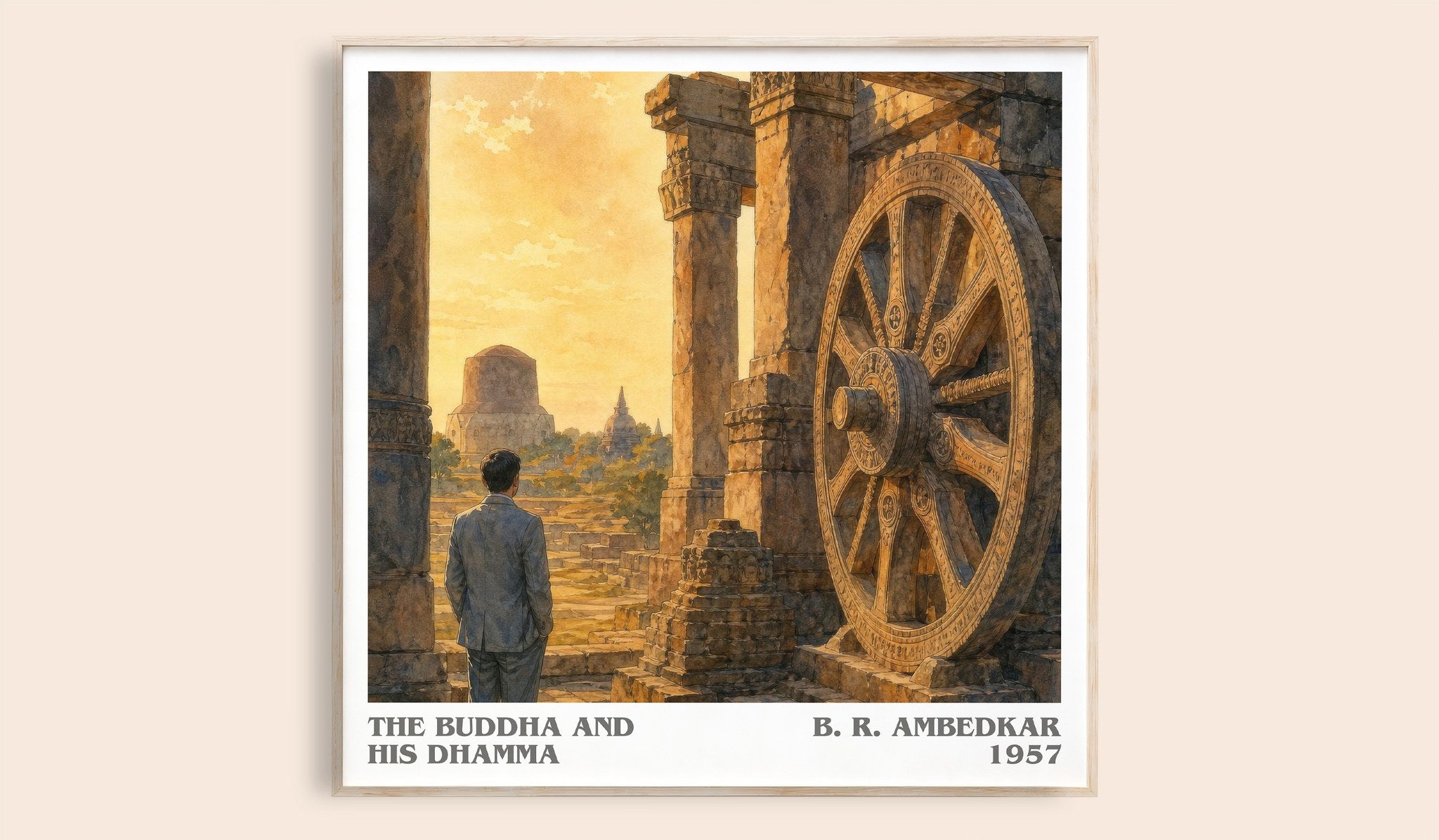 The Buddha and his Dhamma Literary Art Print by B. R. Ambedkar