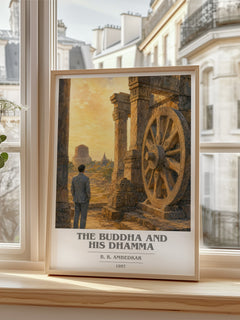 The Buddha and his Dhamma book cover poster colour and style options – B. R. Ambedkar book art