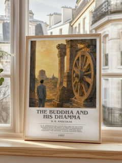 The Buddha and his Dhamma bookish poster colour and style options – B. R. Ambedkar book art