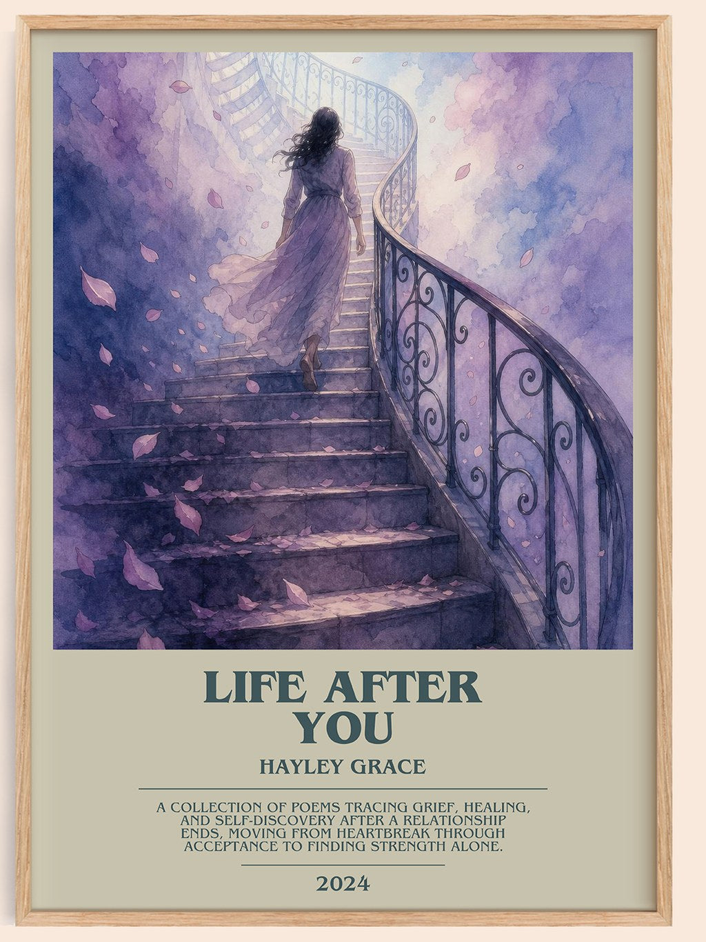 life after you bookish book poster by Hayley Grace – framed literary art print