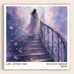 life after you Literary Art Print by Hayley Grace – square framed poster