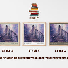 life after you Literary Art Print by Hayley Grace – Style X, Y and Z square prints side by side – choose your finish
