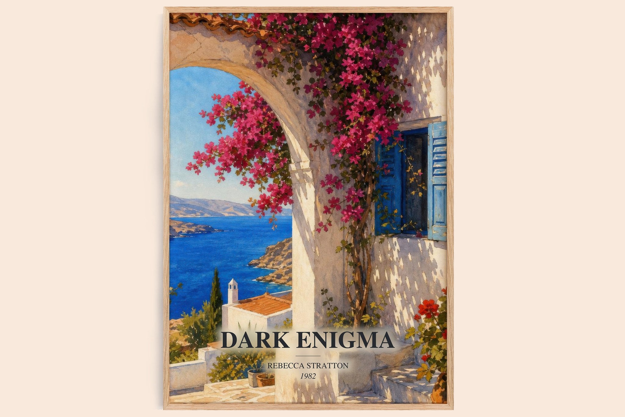 Dark Enigma Book Watercolour Illustration by Rebecca Stratton