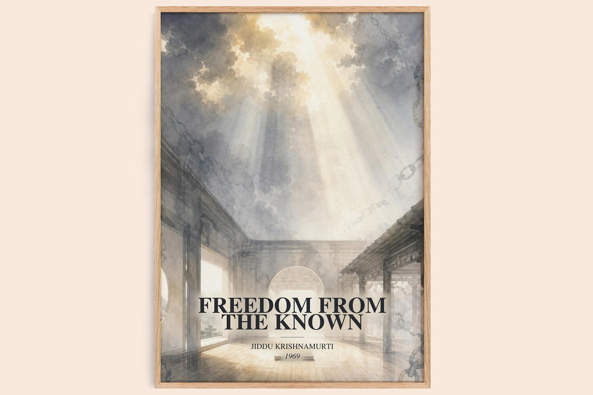 Freedom from the Known Book Watercolour Illustration by Jiddu Krishnamurti