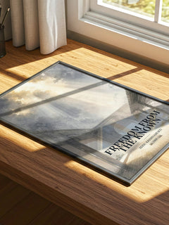 Freedom from the Known watercolour book poster framed on wall – philosophy wall art